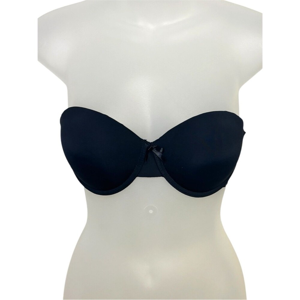 Isaac Mizrahi Strapless Black Push Up Bra Size 34C